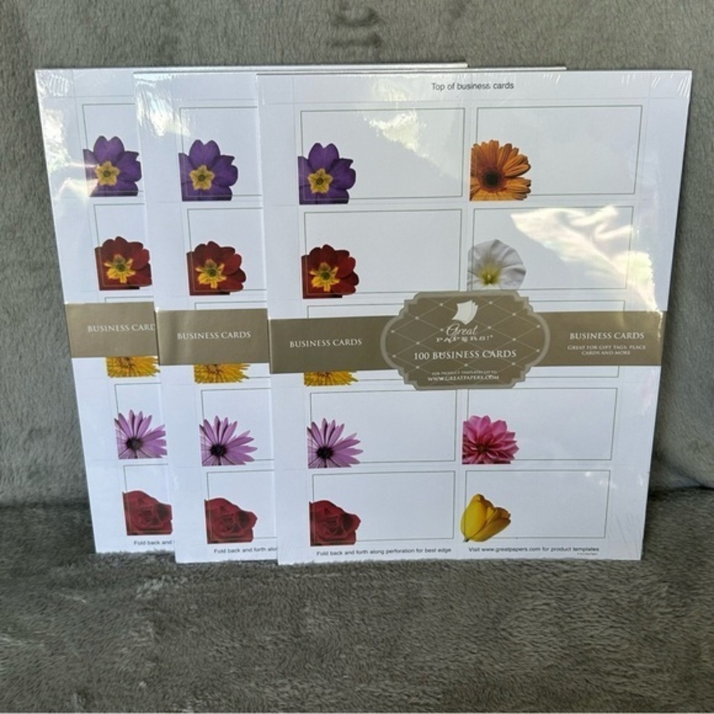 Great Papers Business Cards Floral Design 300 Cards